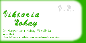 viktoria mohay business card