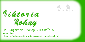 viktoria mohay business card